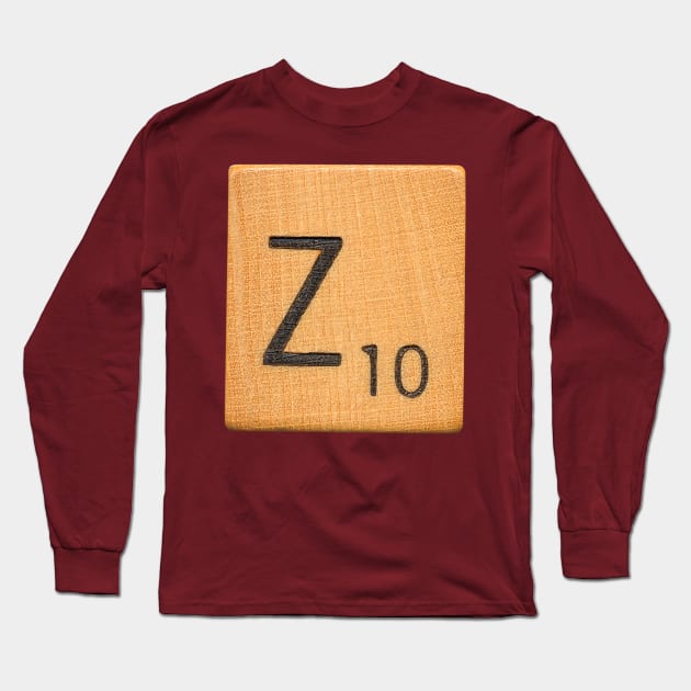 Scrabble Tile 'Z' Long Sleeve T-Shirt by RandomGoodness